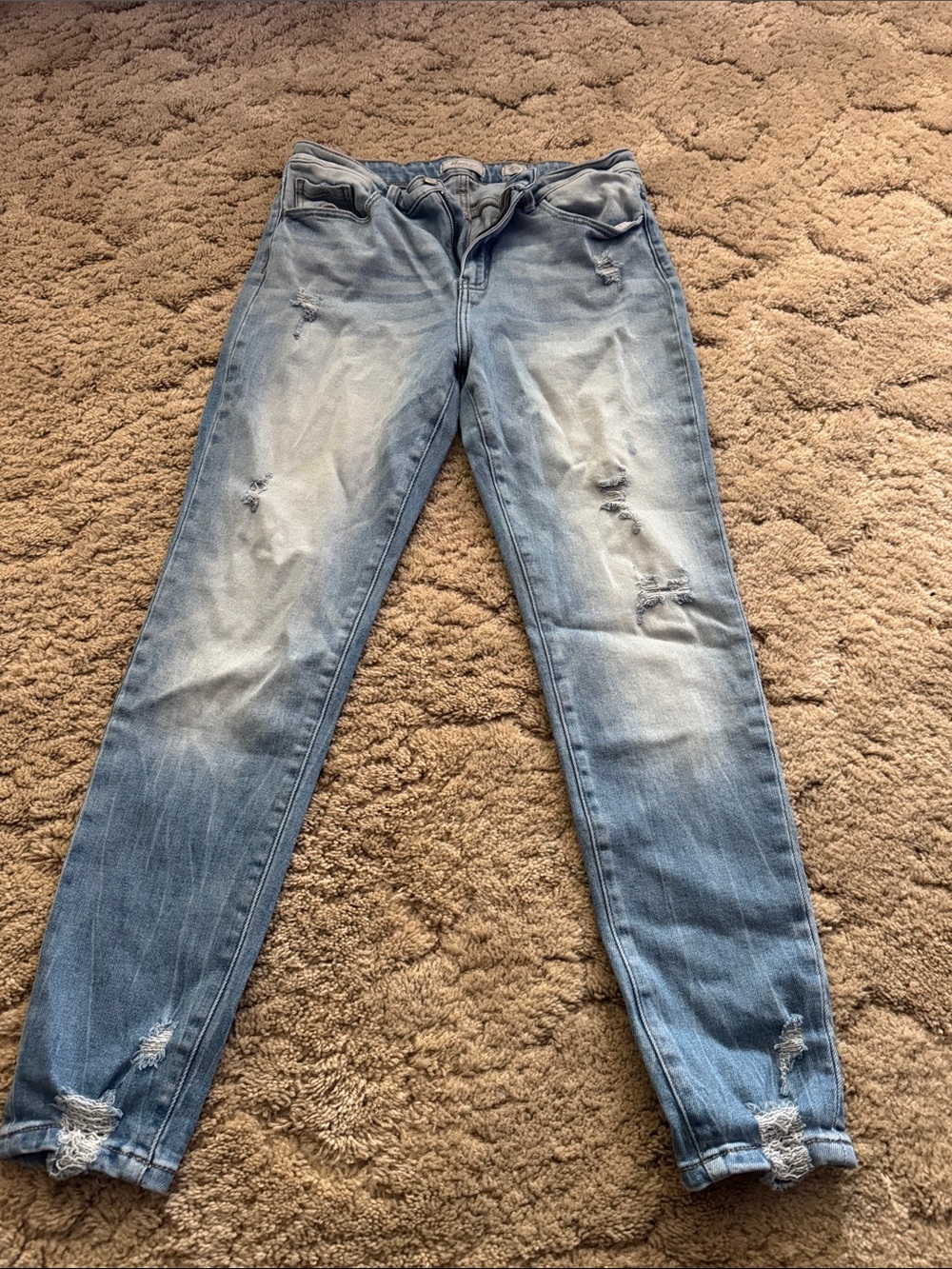 KanCan Light Blue Distressed Skinny Jeans